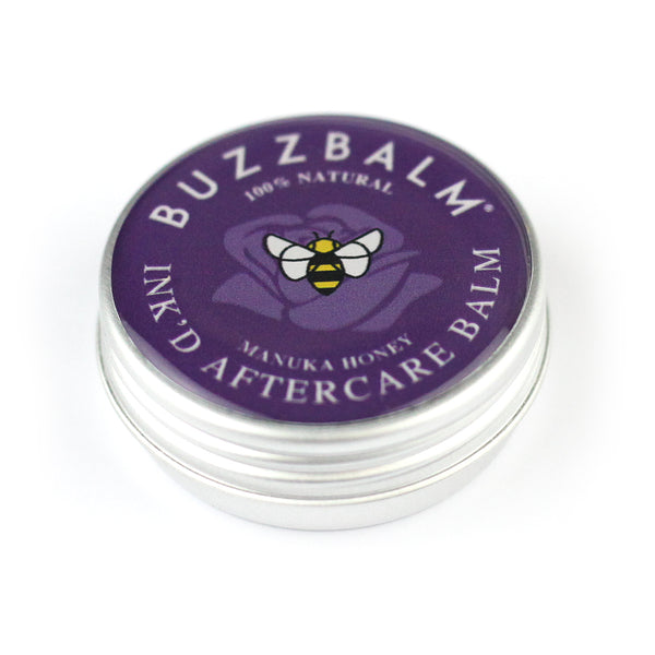 BuzzBalm Ink’d Aftercare Balm a Tattoo Aftercare Cream - All Natural Organic Tattoo Cream with Melixir® that Moisturises Permanent Tattoos Keeping Colours Looking Vibrant